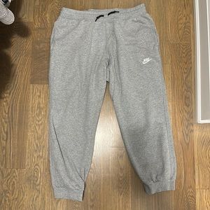 Nike XL Grey Sweatpants - Fleece